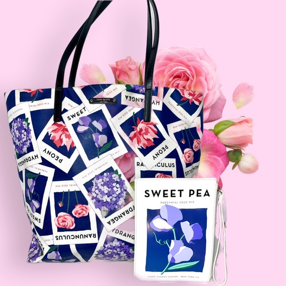 Kate Spade NY RARE COLLECTIBLE Turn Over a Leaf Seed Tote - Picture 4 of 4